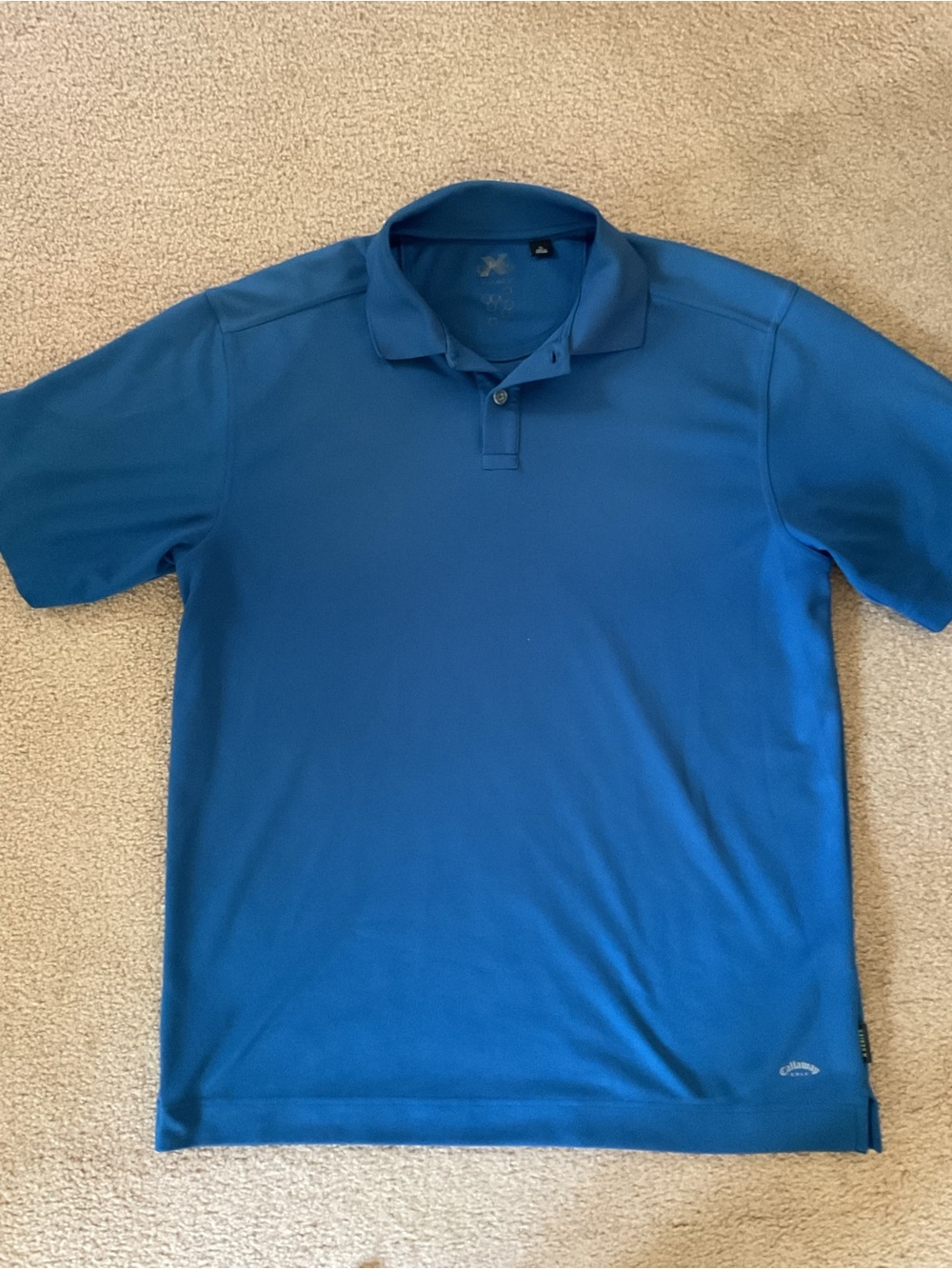 Men's Blue Polo Golf Shirt. Calloway. Size XL